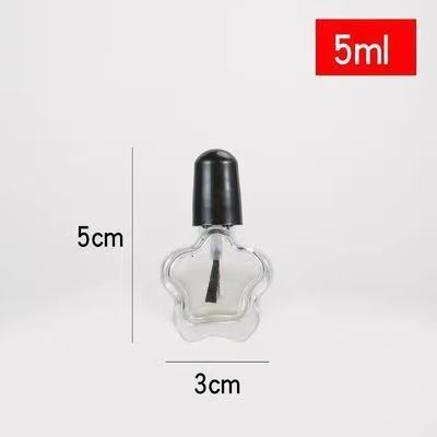 Botella de esmalte de uñas redonda de vidrio de 5 ml